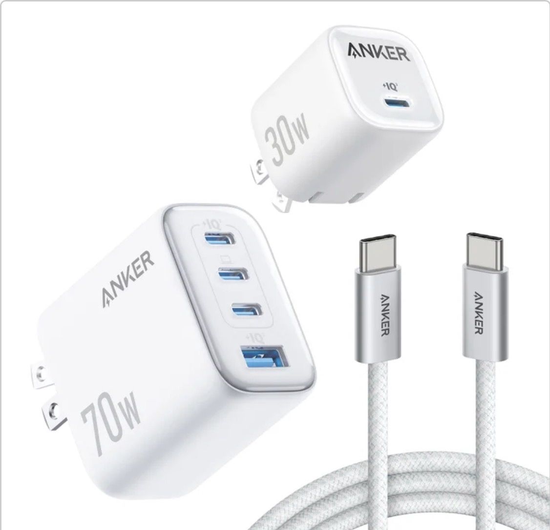 Anker 70W/30W Wall Charger Bundle