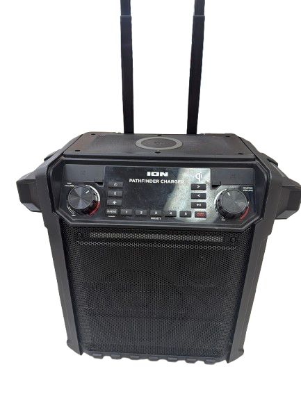 ION Pathfinder Charger, Bluetooth Portable Speaker with Wireless Qi Charging, Condition: Used-like new