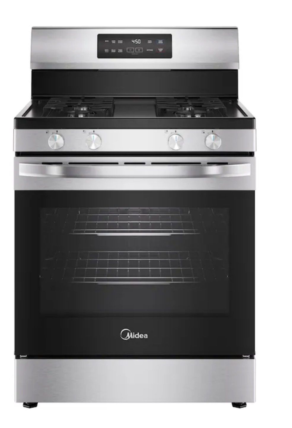 30-in 4 burners 6.1-cu ft Freestanding Natural Gas Range (Stainless steel)