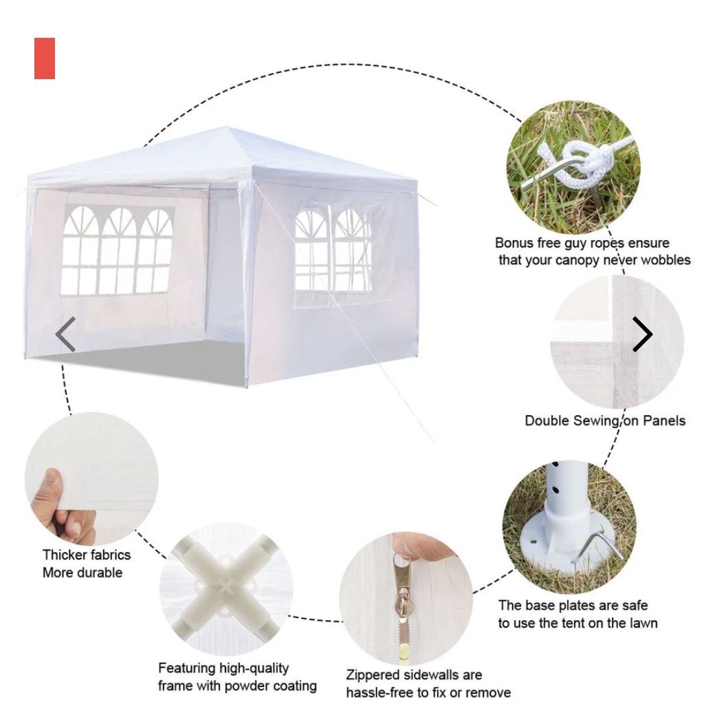 G666-G26000271 GAZEBO CANOPY OUTDOOR BLUE PARTY TENT 111.5CM X 17CM X 17CM, Color: Blue