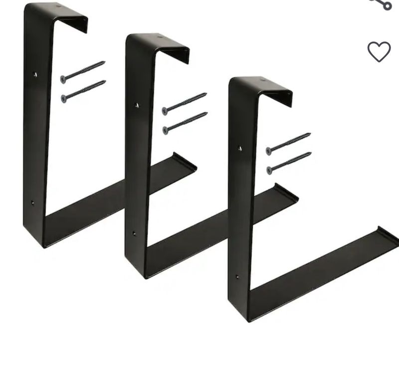 Mayne 3 -Pack 3.7-in Steel Window box brackets