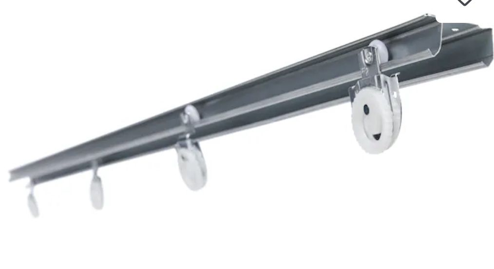 8-Piece 60.0-in Bi-pass door Sliding Closet Door Track kit