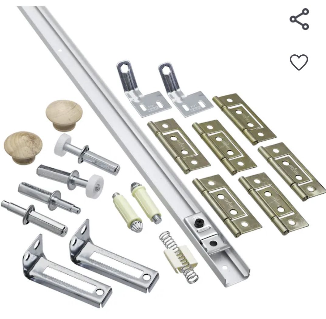 National Hardware 19-Piece Bifold Closet Door Hardware Kit fits 60-in Door Opening