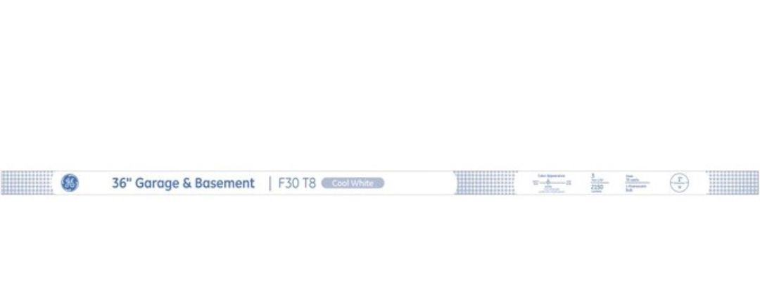 GE Ecolux Starcoat 30 -Watt EQ T8 Cool white Medium bi-pin base G13 Fluorescent Tube Light