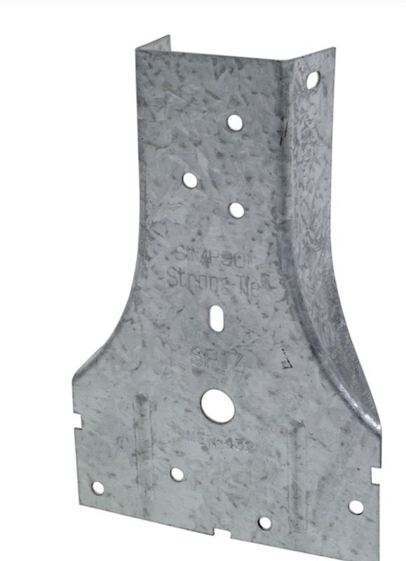 5-in 20 -Gauge ZMAX Steel Stud plate tie Wood to wood