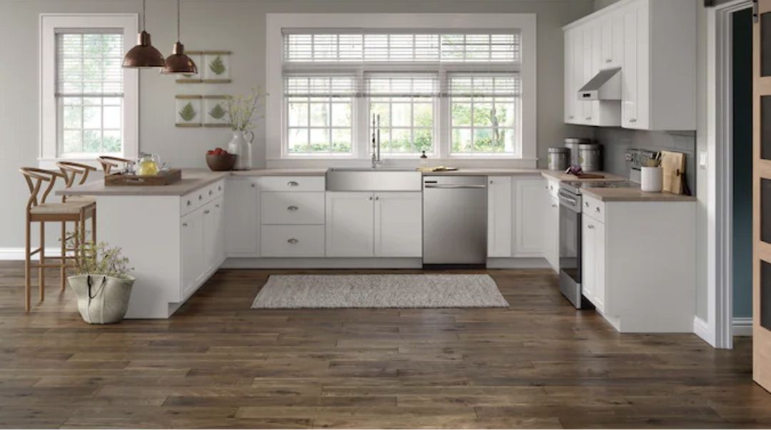 Arcadia 30-in W x 30-in Hx 12-in D White Wall Fully Assembled Cabinet Recessed Panel Shaker