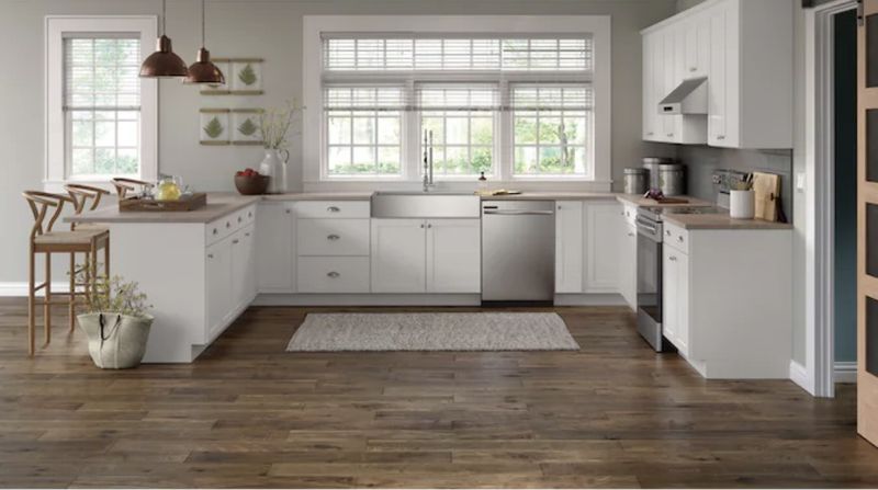 Arcadia 30-in W x 30-in Hx 12-in D White Wall Fully Assembled Cabinet Recessed Panel Shaker