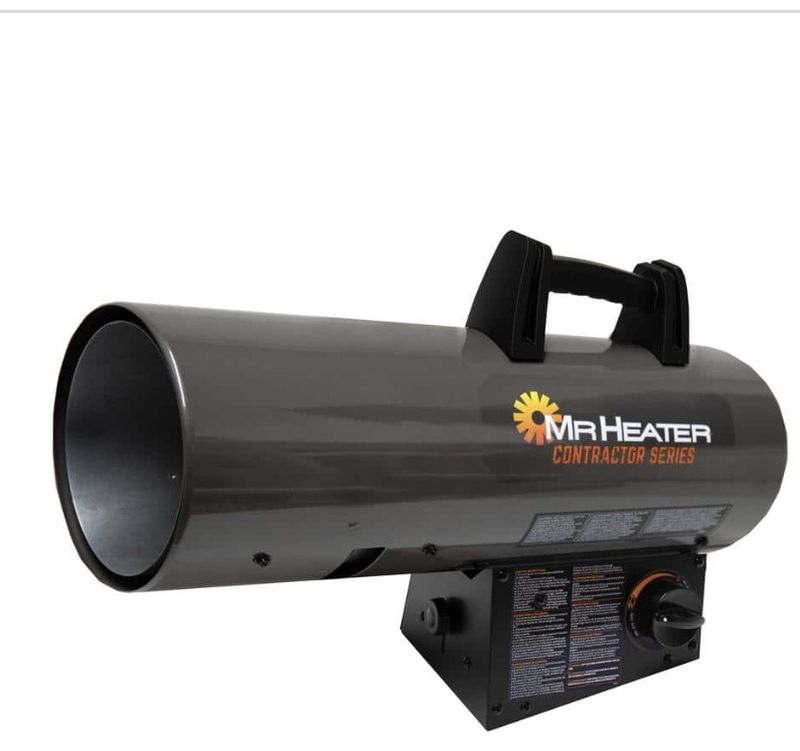 Mr. Heater Contractor Series 125,000 BTU Forced Air Propane Outdoor Space Heater with 10 ft. Hose and Regulator