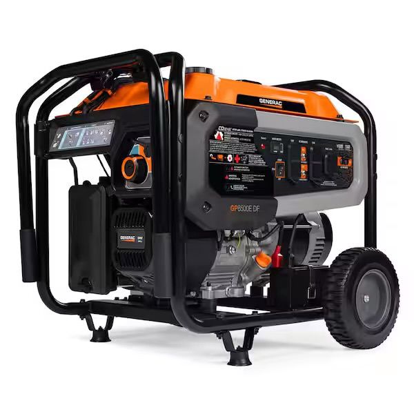 8125/6500-Watt Dual Fuel Portable Generator, Easy-To-Use Electric Start