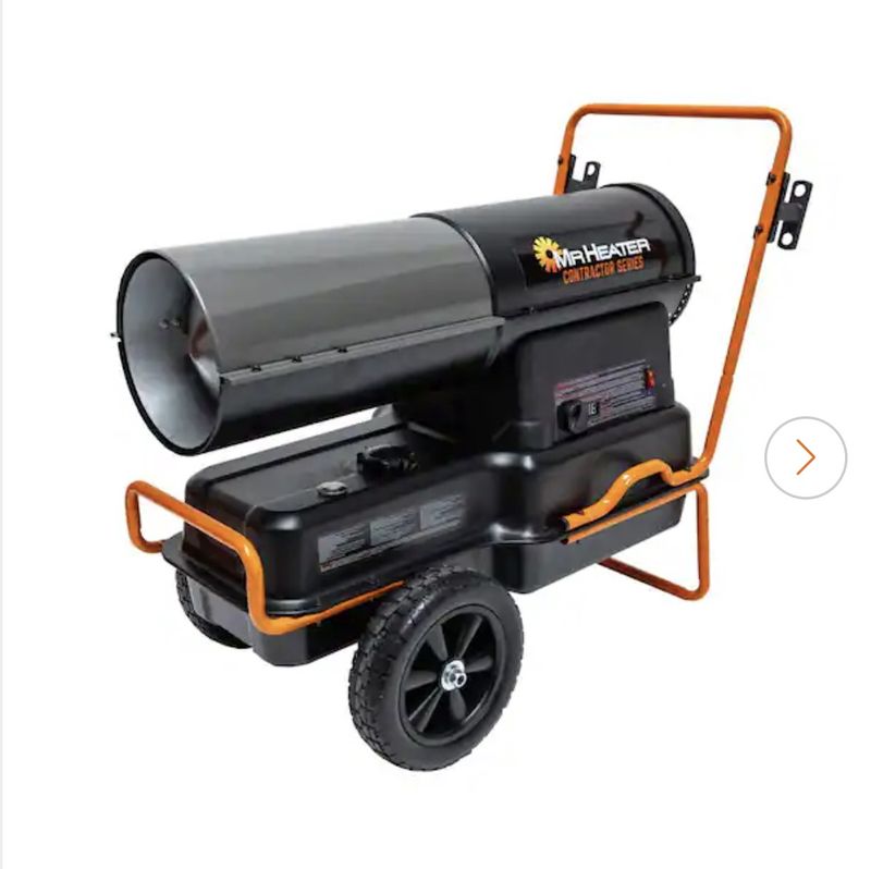 Mr. Heater Contractor Series 140,000 BTU Black Forced Air Kerosene/Diesel Outdoor Space Heater with Thermostat