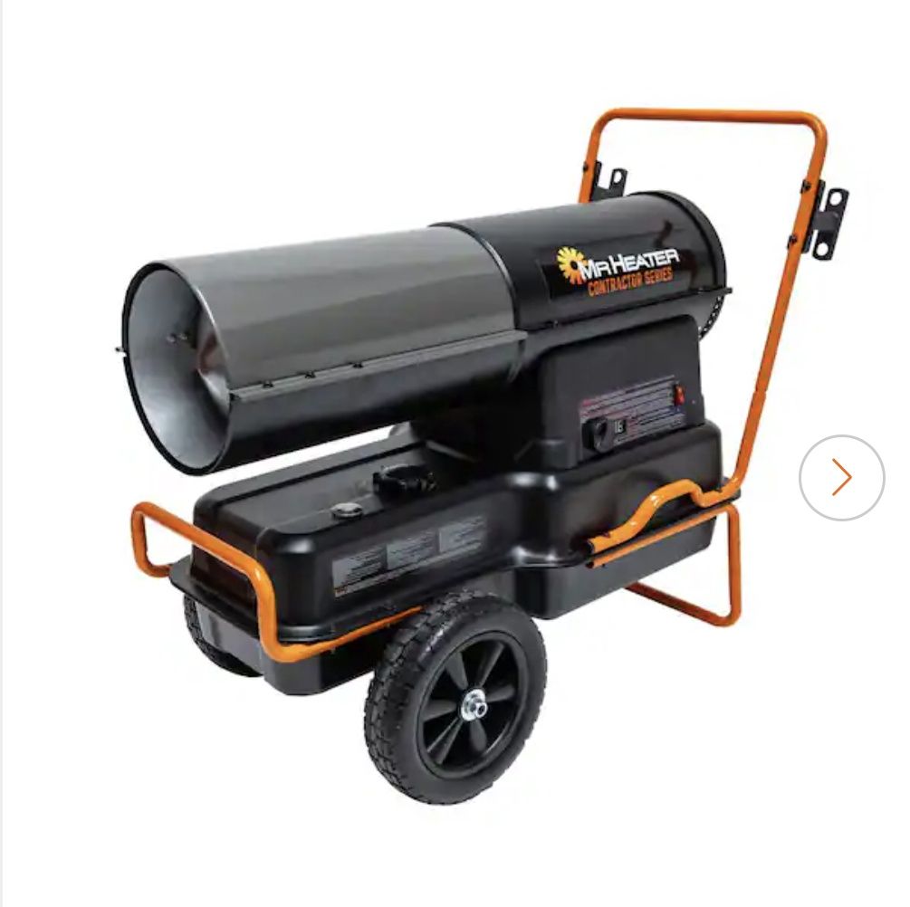 Mr. Heater Contractor Series 140,000 BTU Black Forced Air Kerosene/Diesel Outdoor Space Heater with Thermostat, Condition: New