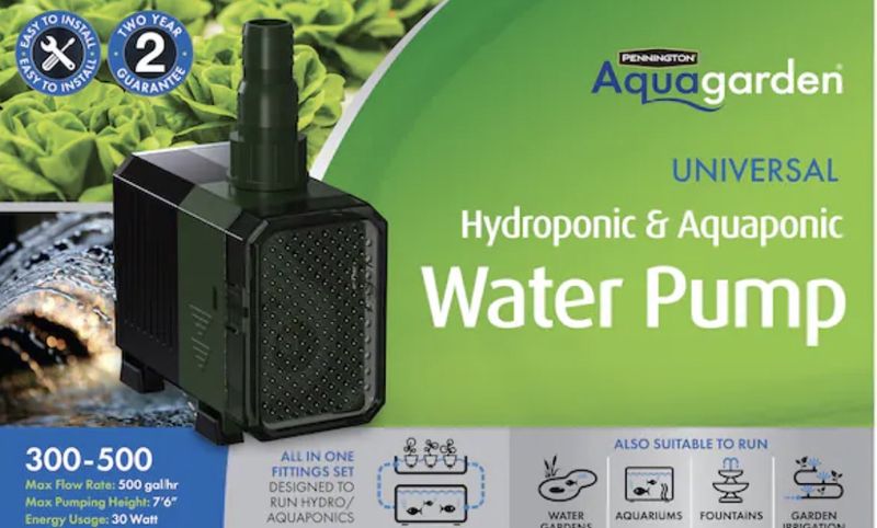500 -GPH Submersible Corded Electric Pond Pump