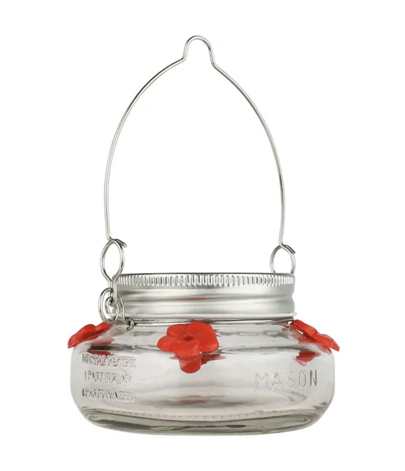 Glass Hanging Nectar Hummingbird feeder - 6-oz