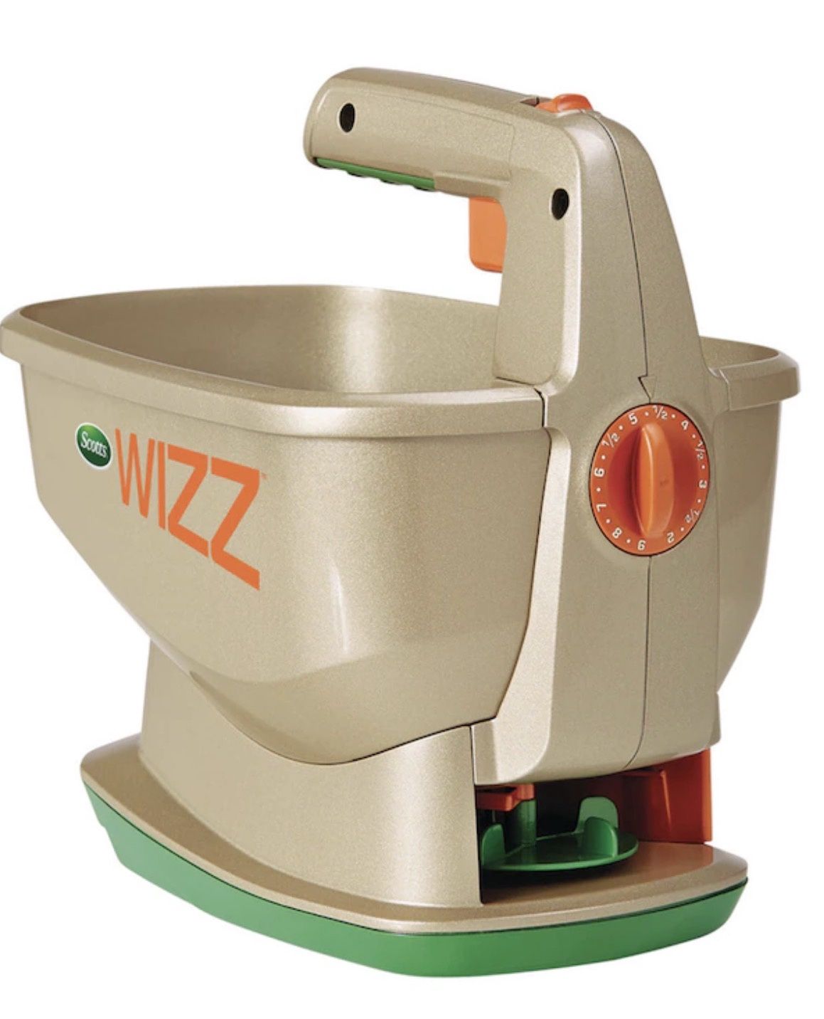 Broadcast Spreader 6.25-Ib Capacity Compatible with Fertilizer, Seed