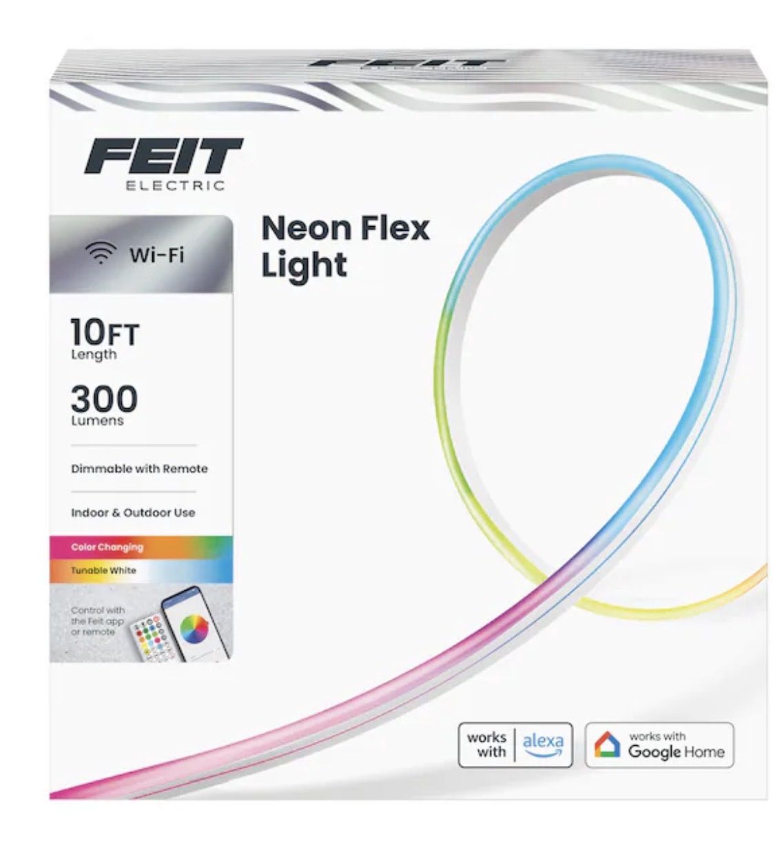 Indoor/Outdoor 10-ft LED Multicolor Rope Light 300 lumens