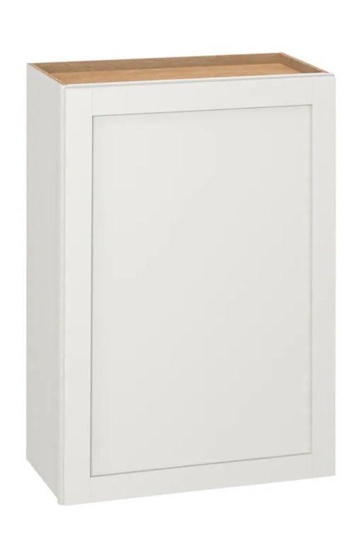 Arcadia 24-in W × 36-in H × 12-in D White Wall Fully Assembled Cabinet Recessed Panel Shaker