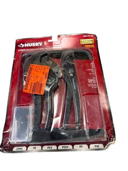4-Piece PVC Cutting Kit with Foldable Pouch and Replacement Blades
