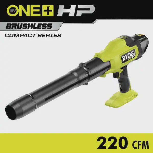 ONE+ HP 18V Brushless Cordless 220 CFM 140 MPH Compact Leaf Blower (Tool-Only)