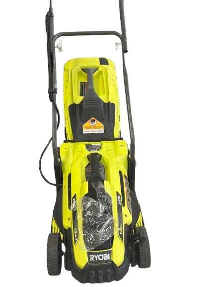 13 in. 11 Amp Corded Electric Walk Behind Push Lawn Mower, Condition: Used