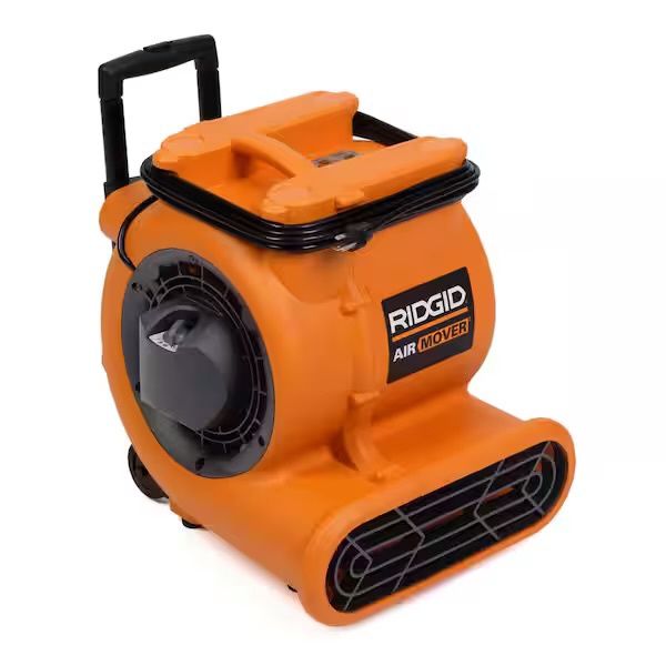 1625 CFM 3-Speed, Portable AM2560 Air Mover Blower Fan with Collapsible Handle, Rear Wheels, Water Damage Restoration