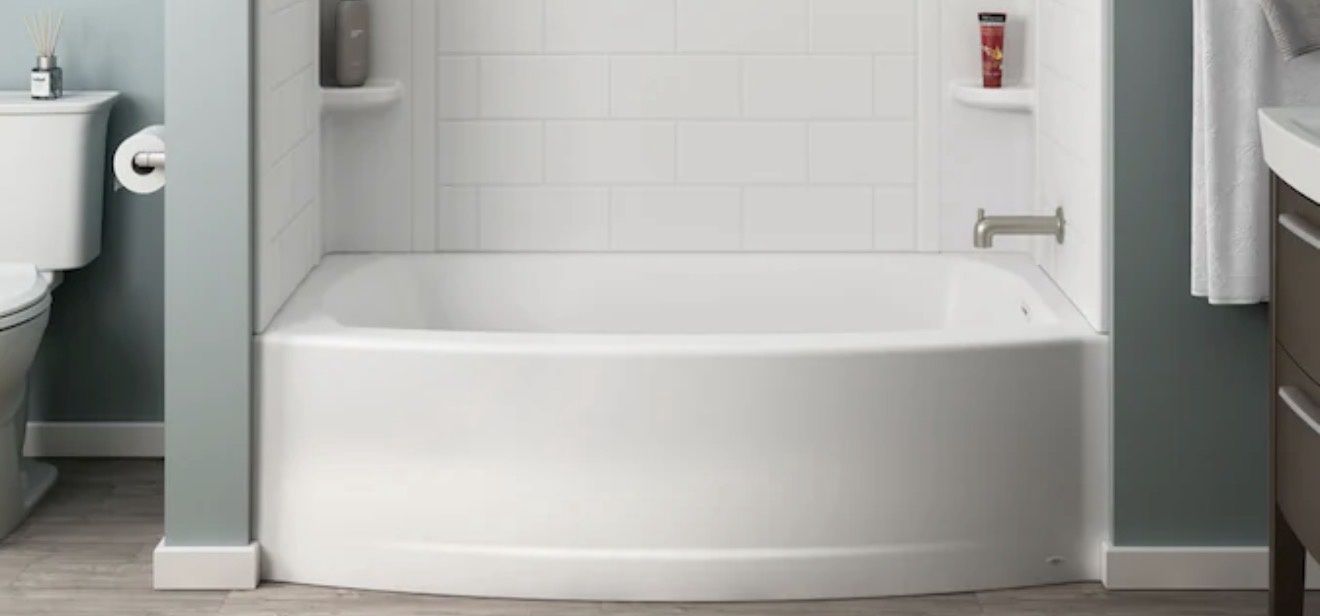 Elevate 60X30 Curved Bathtub Right Hand Drain