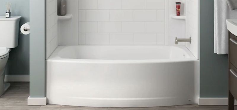 Elevate 60X30 Curved Bathtub Right Hand Drain