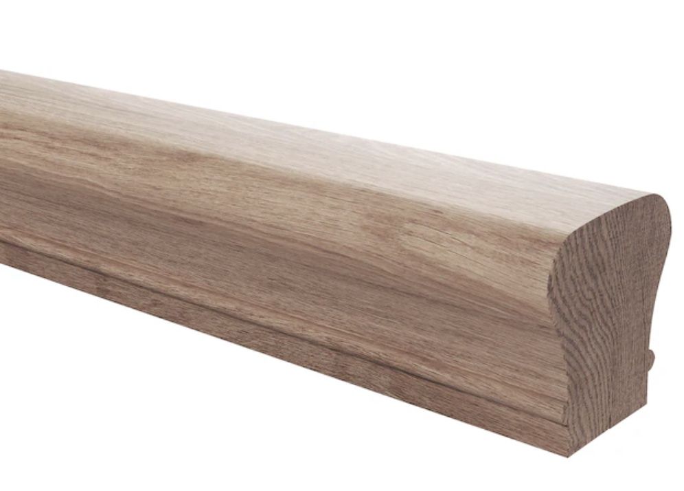 Crown Heritage 2.25-in x 96-in Unfinished Unfinished Wood White oak Interior 6010 Handrail