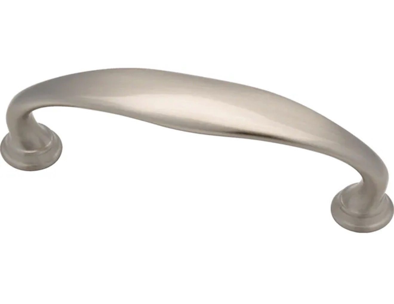 Barnabas 3-in, 76mm Center to Center Satin Nickel Arch Handle Drawer Pull
