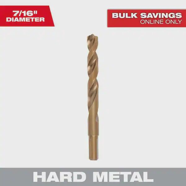 7/16 in. Cobalt Red Helix Twist Drill Bit