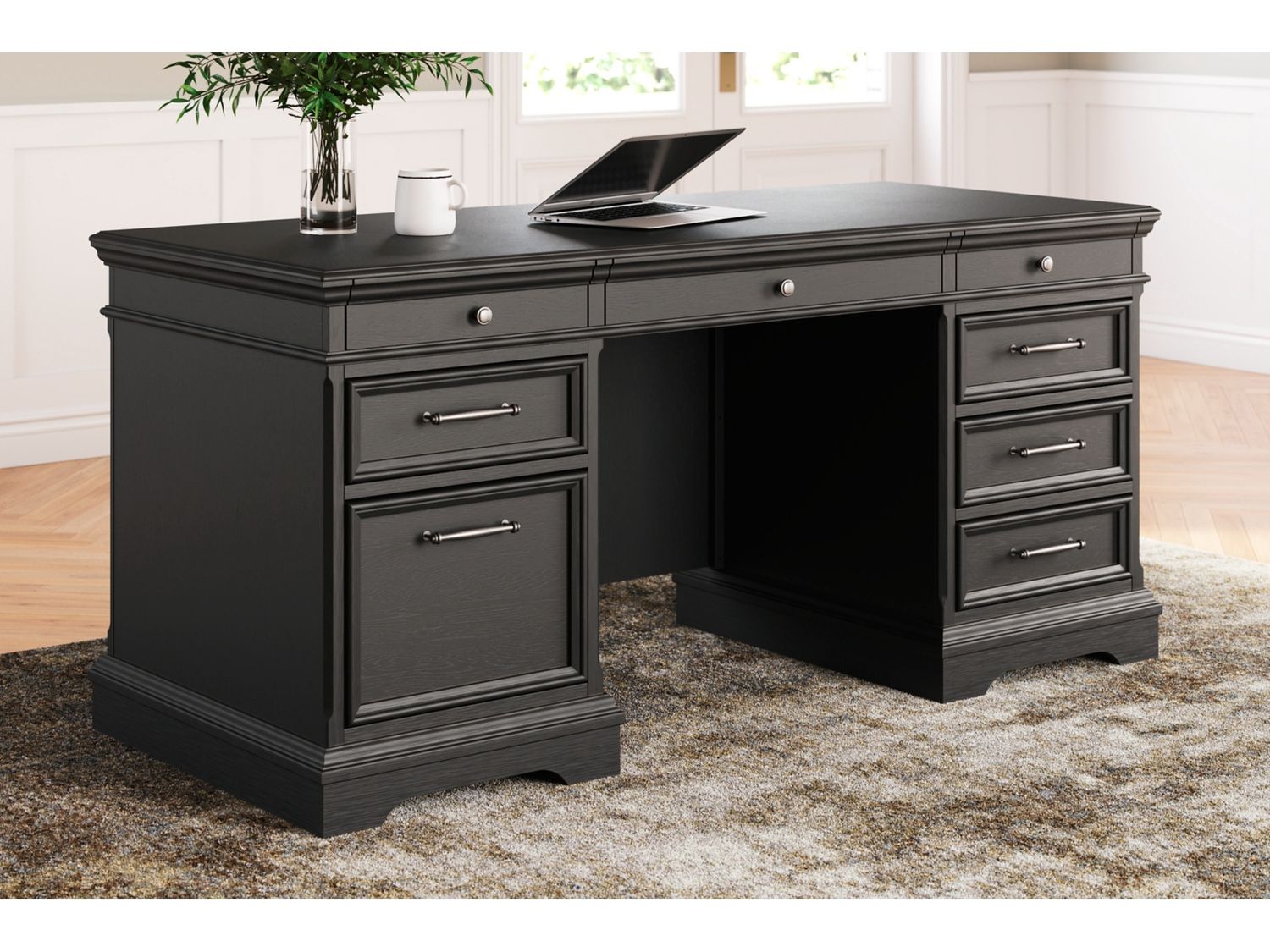 Beckincreek 66" 8 Drawer Home Office Desk