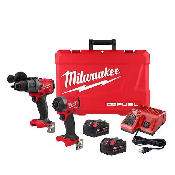 3697-22 M18 FUEL 18V Lithium-Ion Brushless Cordless Hammer Drill and Impact Driver Combo Kit (2-Tool) with 2 Batteries