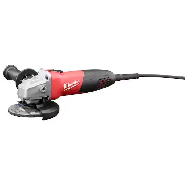 6130-33 7 Amp Corded 4-1/2 in. Small Angle Grinder with Sliding Lock-On Switch, Condition: Used-like new