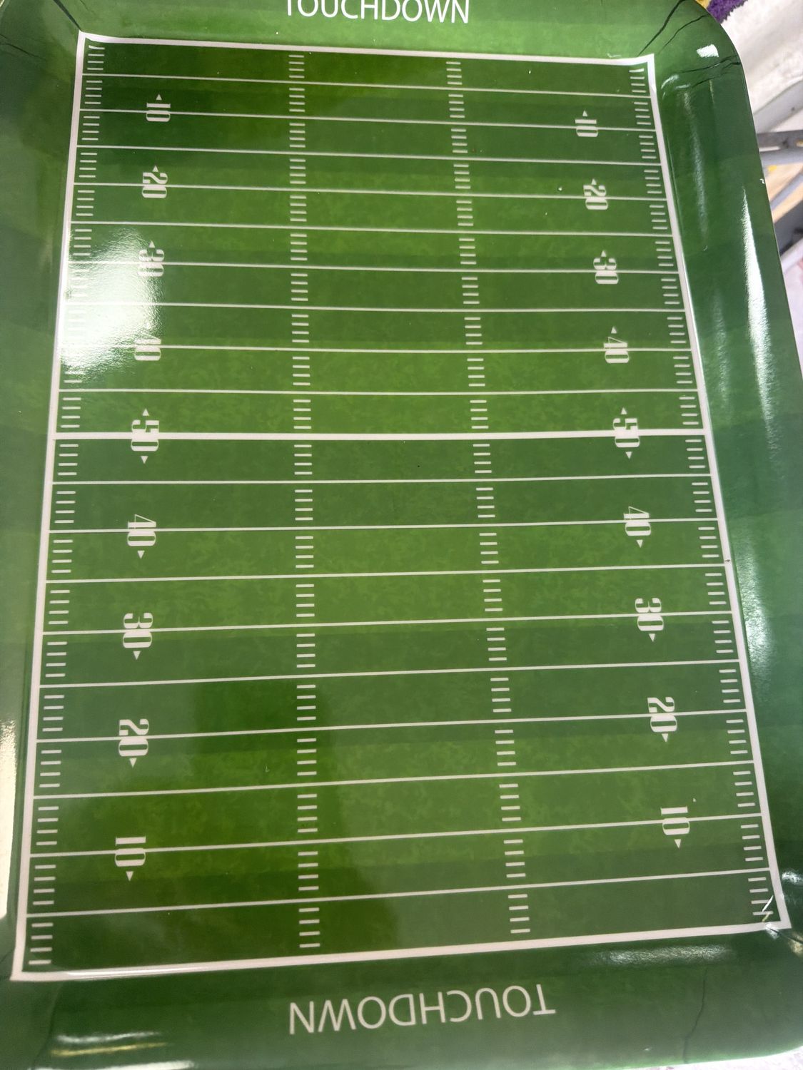 Football theme servings 10 plates
