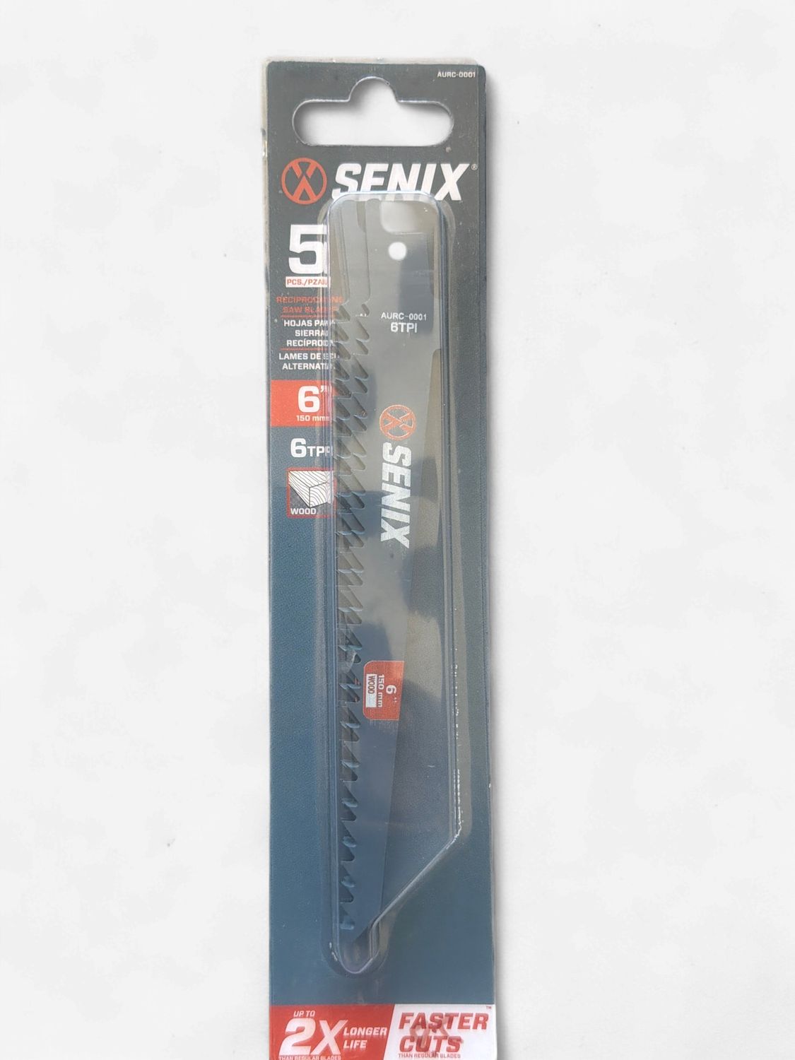 AURC-0001 SENIX branded 6-inch reciprocating saw blade