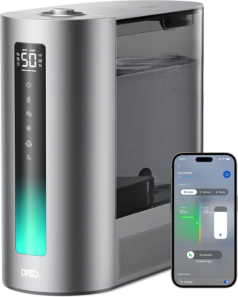 DREO 6L Smart Humidifiers for Bedroom, Warm &amp; Cool Mist for Large Room