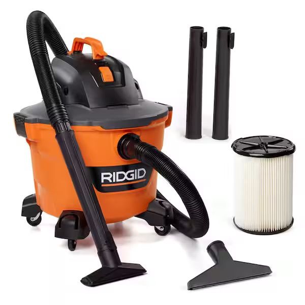 HD09001 9 Gal. 4.25 Peak HP NXT Shop Vacuum Wet Dry Vac with General Debris Filter, Locking Hose and Attachments