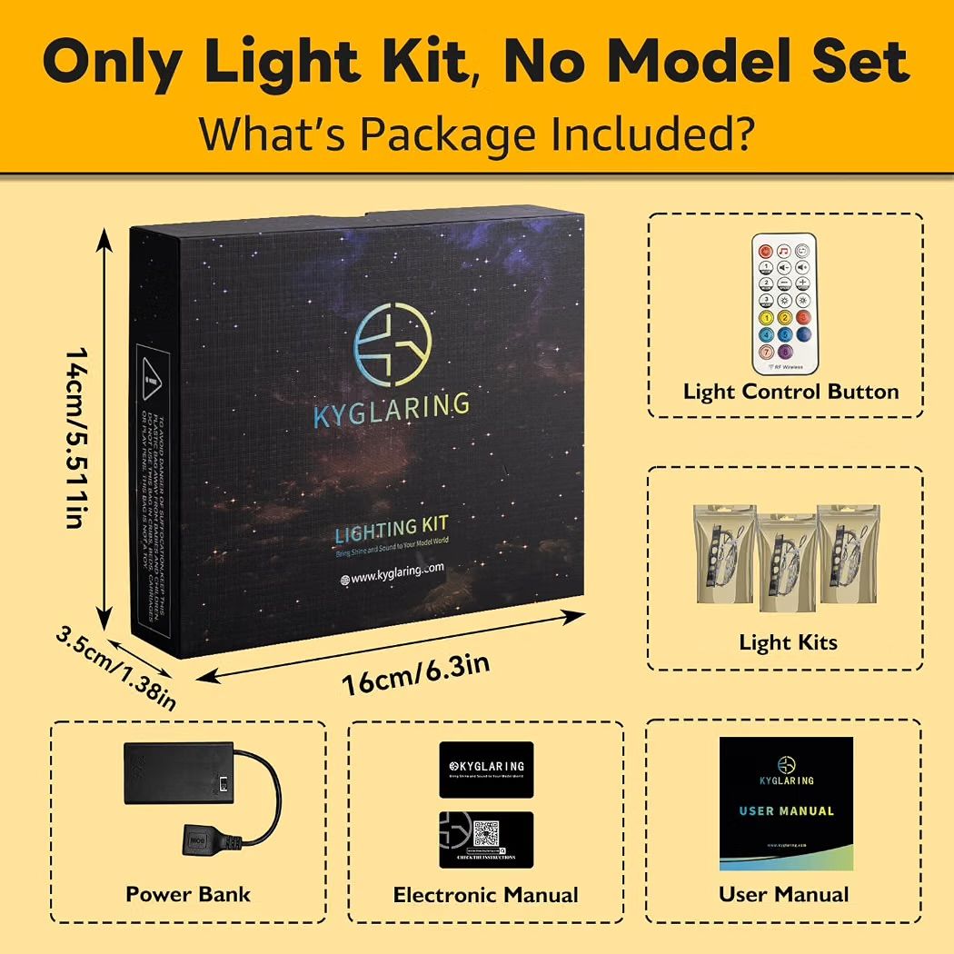 Kyglaring Light &amp; Sound Kit for LEGO 21330 Home Alone House Set, Kit Only