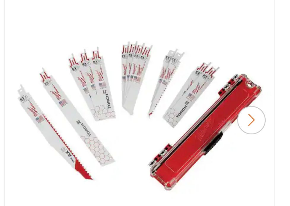 Milwaukee SAWZALL Demolition Nail-Embedded Wood and Metal Cutting Bi-Metal Reciprocating Saw Blade Set (13 Piece)