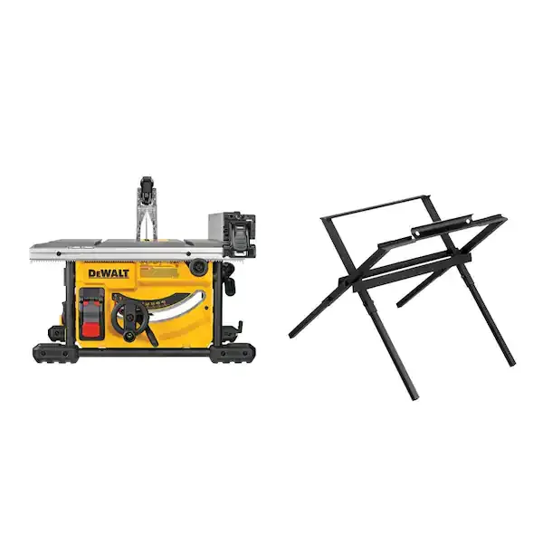 DWE7485WS 15 Amp Corded 8-1/4 in. Compact Jobsite Tablesaw with Compact Table Saw Stand