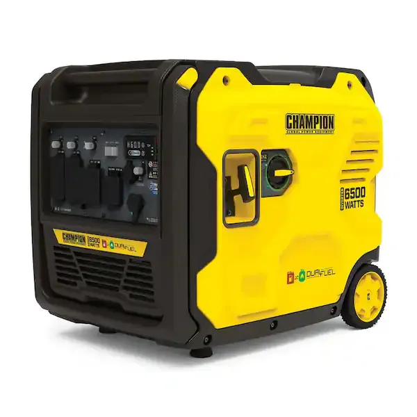 201532 6500-Watt Recoil Start Gasoline and Propane Powered Dual Fuel Inverter Portable Generator w/ CO Shield, Quiet Technology