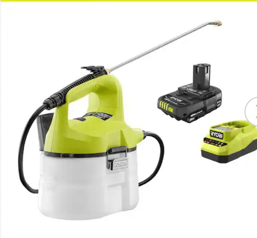 P2810ONE+ 18V Cordless Battery 1 Gallon Chemical Sprayer with 2.0 Ah Battery and Charger