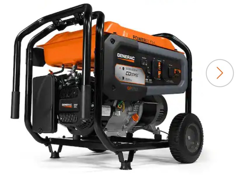 76723 8125 / 6500-Watt Recoil Start Gasoline Powered Portable Generator
