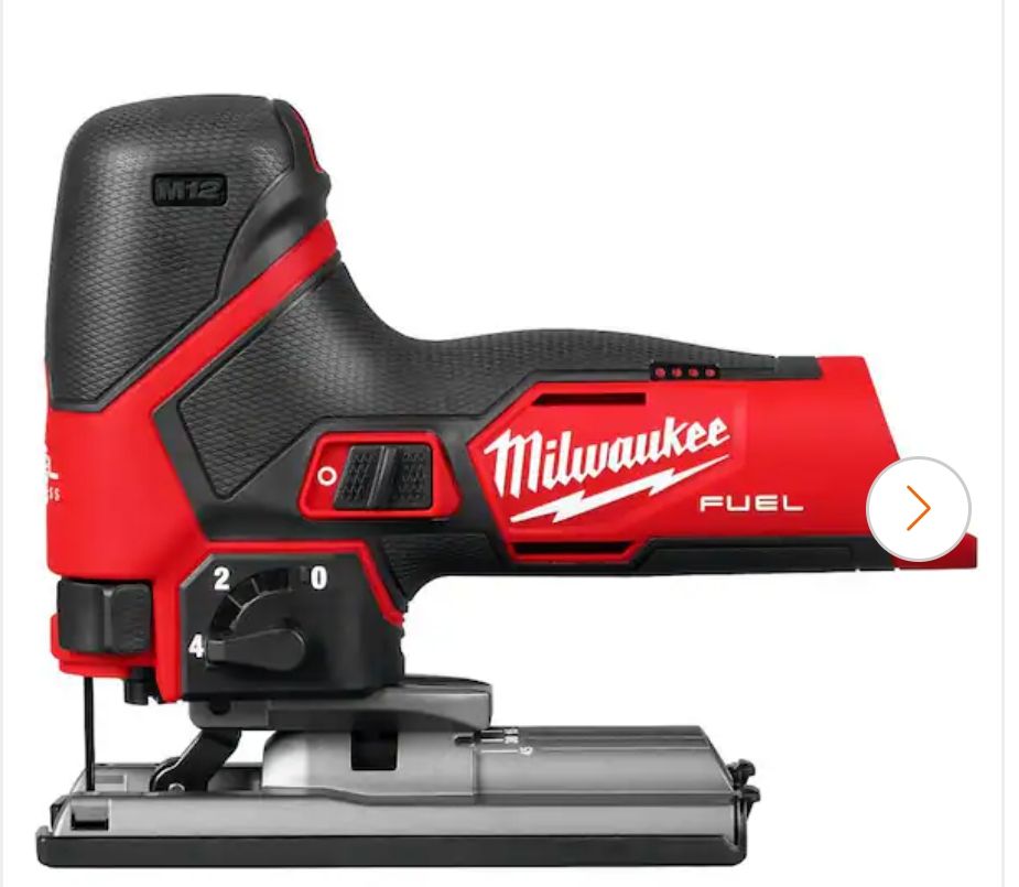 2545-20 Milwaukee M12 12V Fuel Lithium-lon Cordless Jig Saw (Tool-Only), Condition: Used like new
