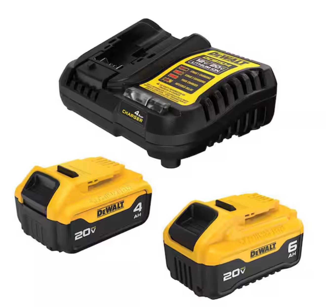 DCB2460C 20V MAX Lithium-Ion 6.0Ah and 4.0Ah Battery and Charger Starter Kit