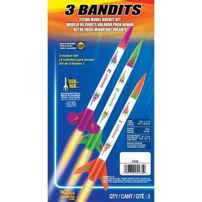 Bandit 3 pack Flying Model Rocket Kit