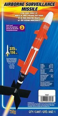 Airborne Surveillance Missile Model Rocket Kit