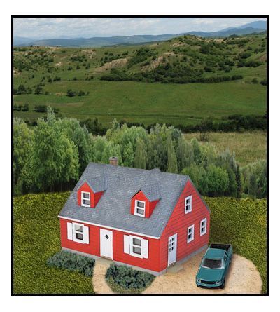 Cape Cod House N Scale