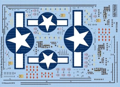 1/72 B-17G Stars and Bars and stencils