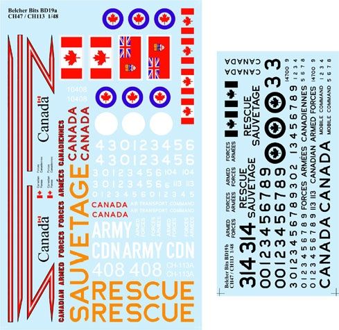 1/48 CH 47/ CH113 decals