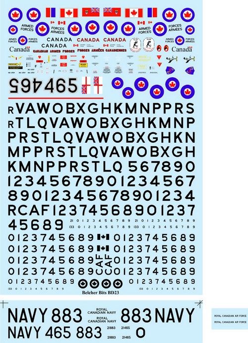 1/72Â Canadian T-33 Silver StarÂ decals